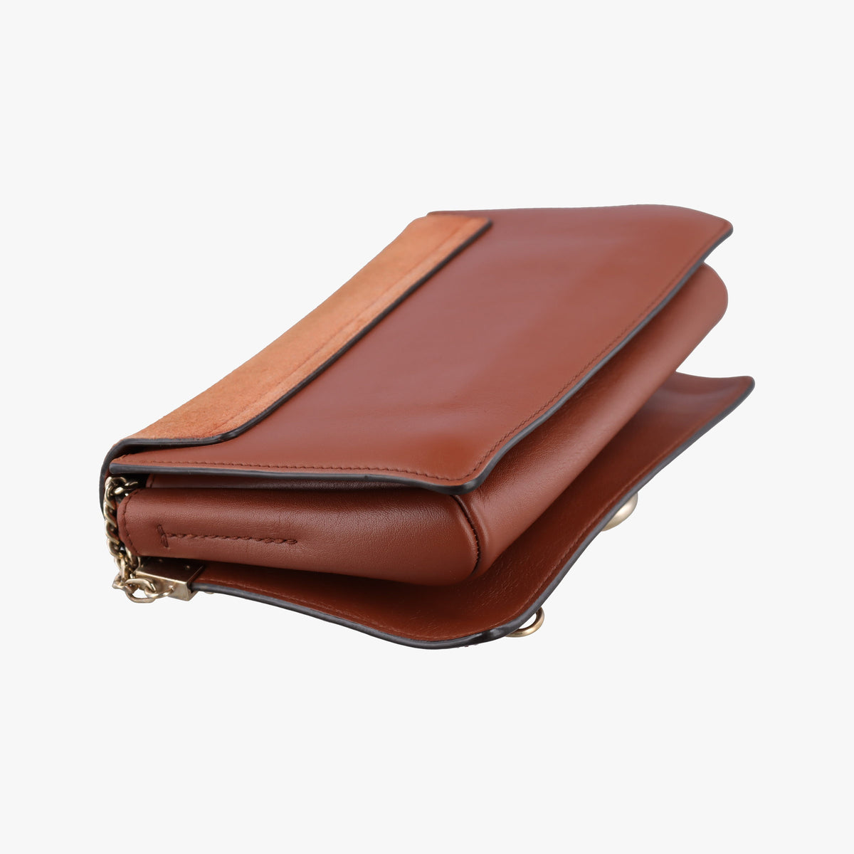 Secondhand Chloe FAYE Brown Suede × leather  shoulderbag | stylenewstar