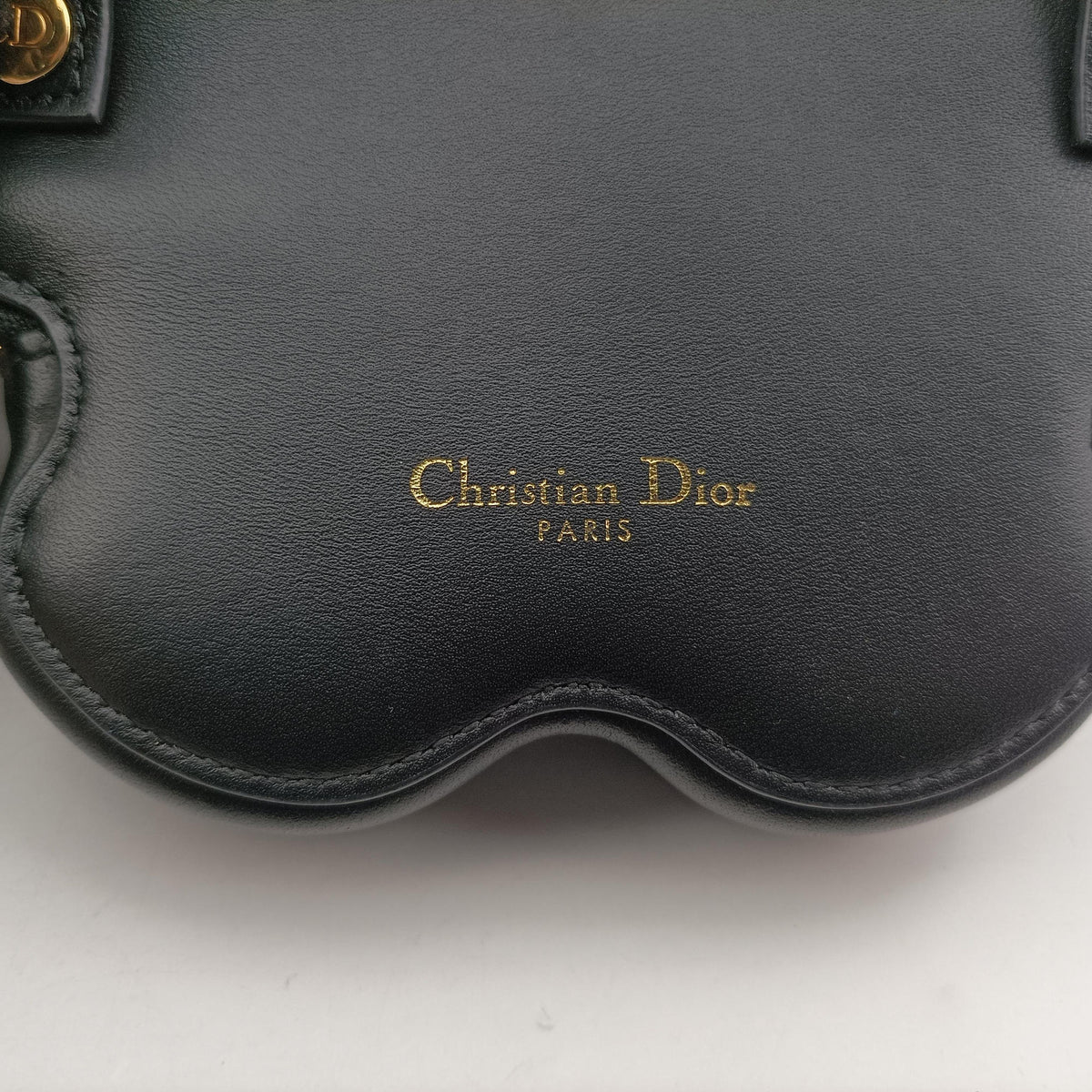 Secondhand Christian Dior 30 Montaigne Removable Black Lambskin  shoulderbag | stylenewstar