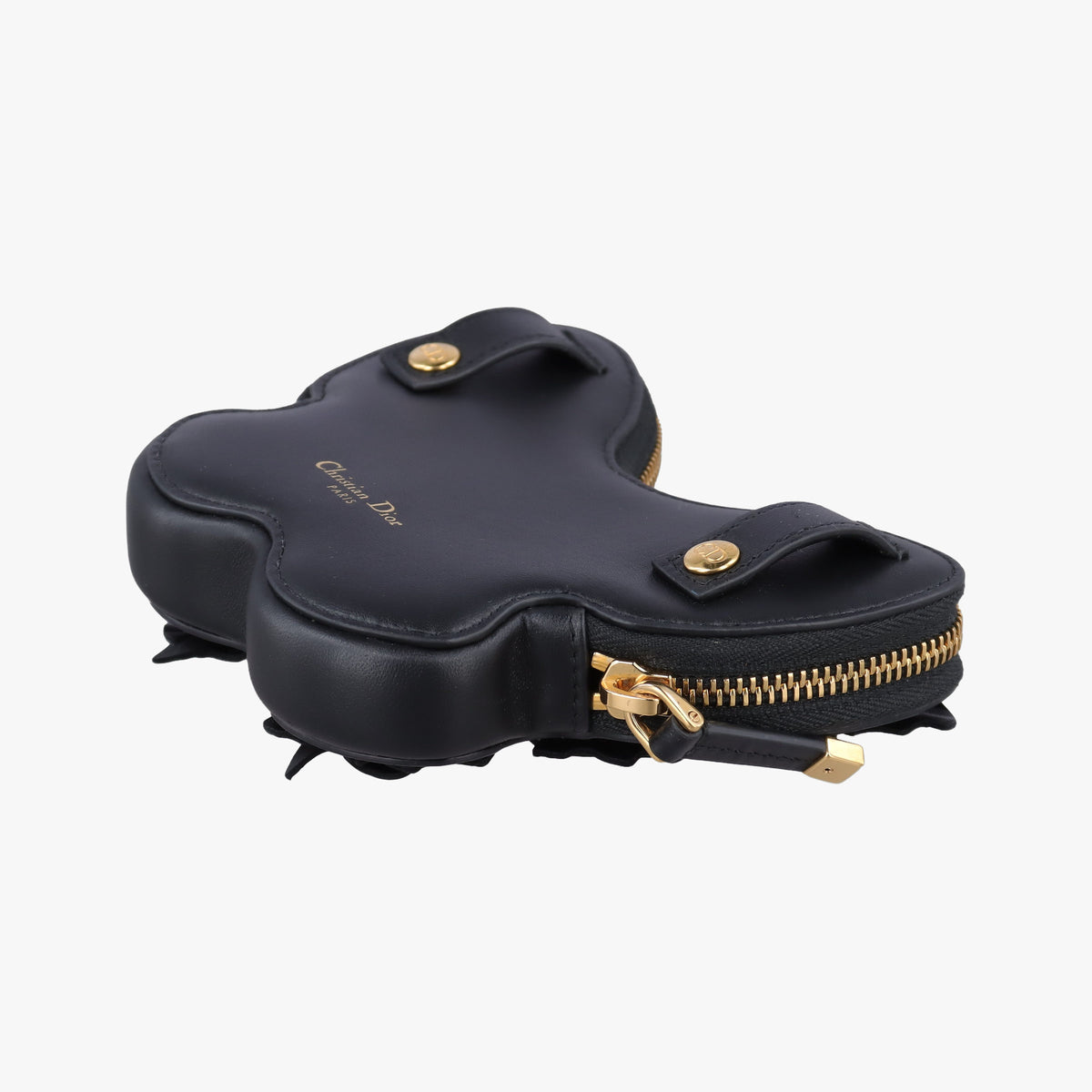 Secondhand Christian Dior 30 Montaigne Removable Black Lambskin  shoulderbag | stylenewstar