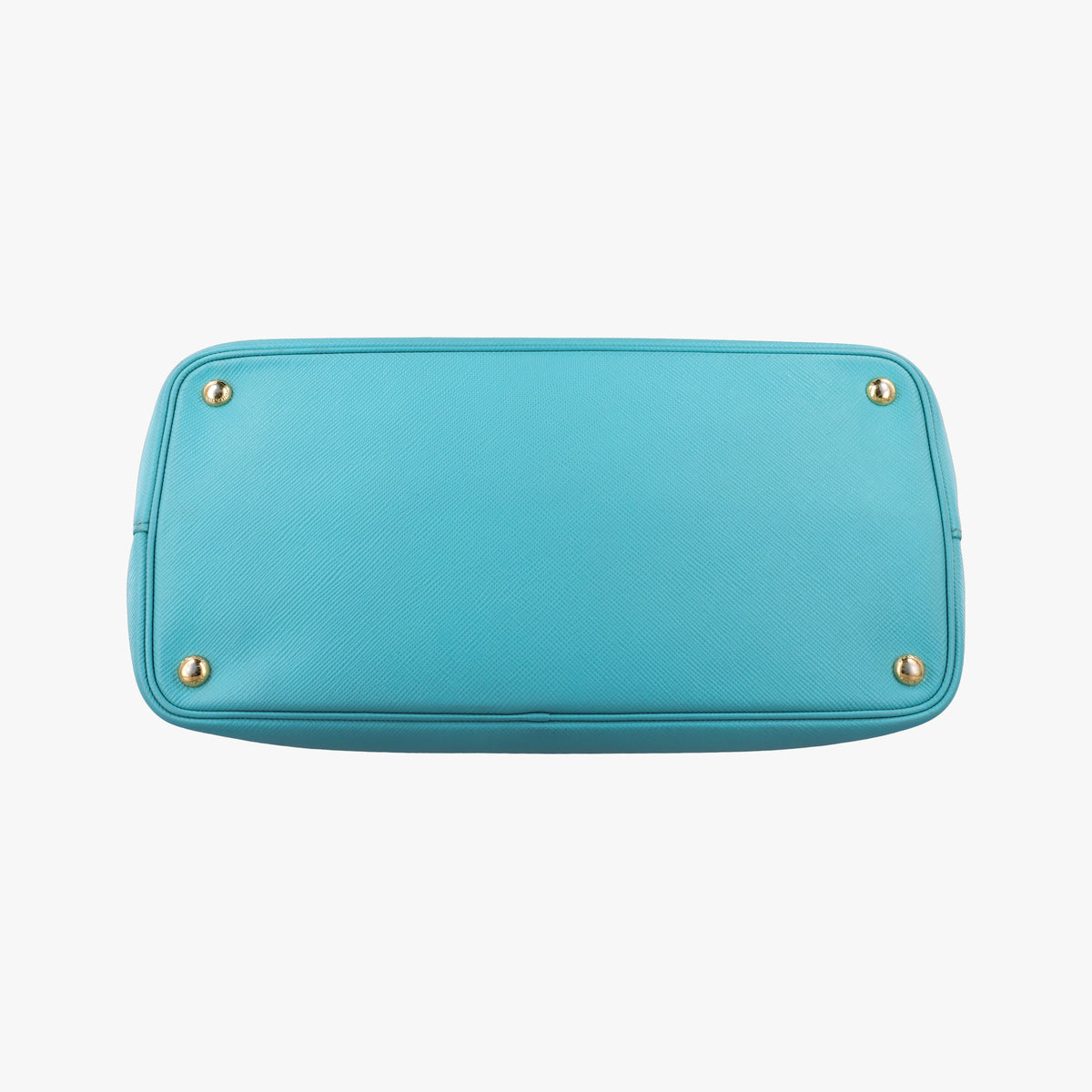 Pre-owned Prada Double Cuir Blue SAFFIANO Leather B2756T shoulderbag | stylenewstar