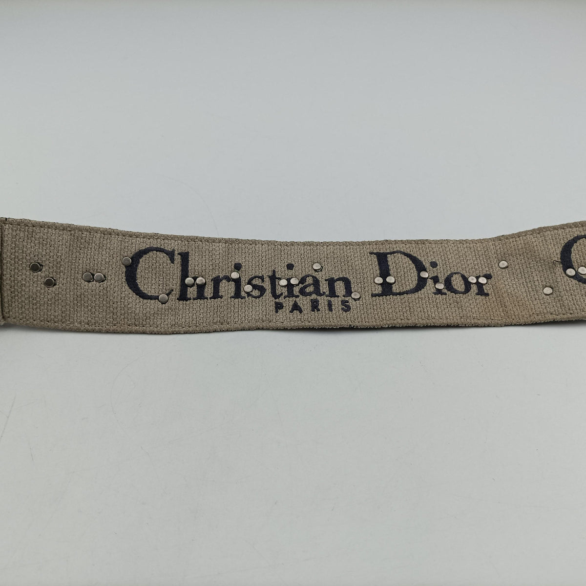 Pre-owned Christian Dior Saddle Navy Jacquard × Leather  shoulderbag | stylenewstar