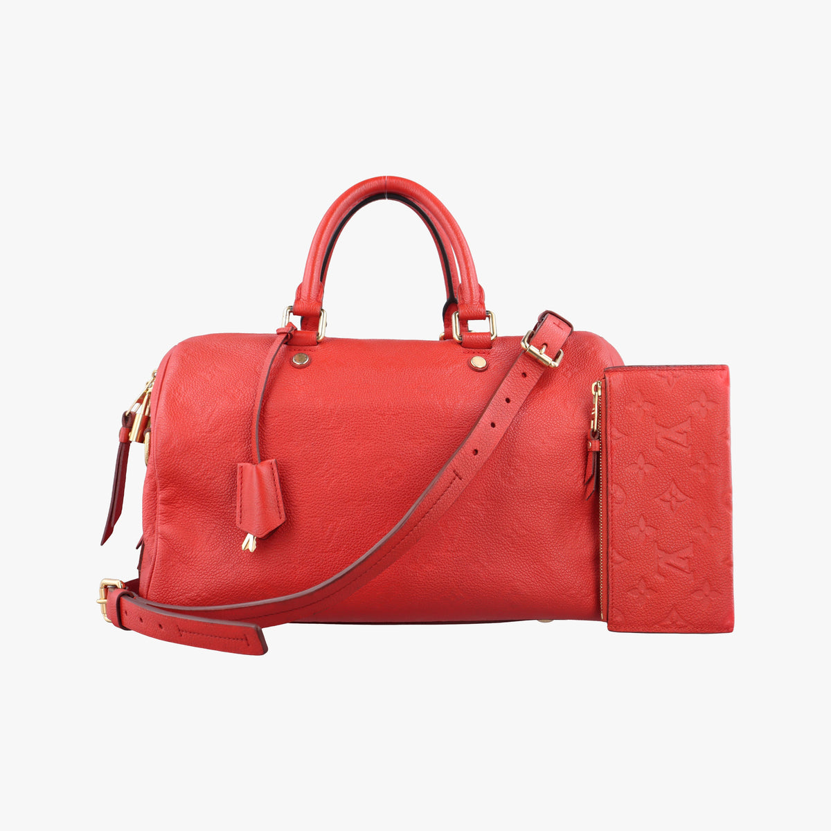 Pre-owned Louis Vuitton Speedy Bandouliere 30 Orian Monogram Empreinte M40756 shoulderbag | stylenewstar