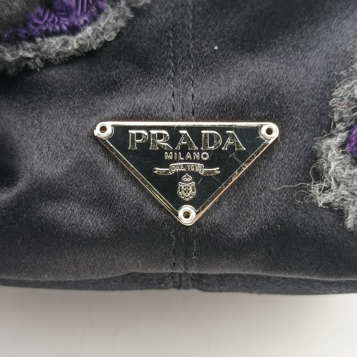 Pre-owned Prada Ring Bag Black silk  handbag | stylenewstar