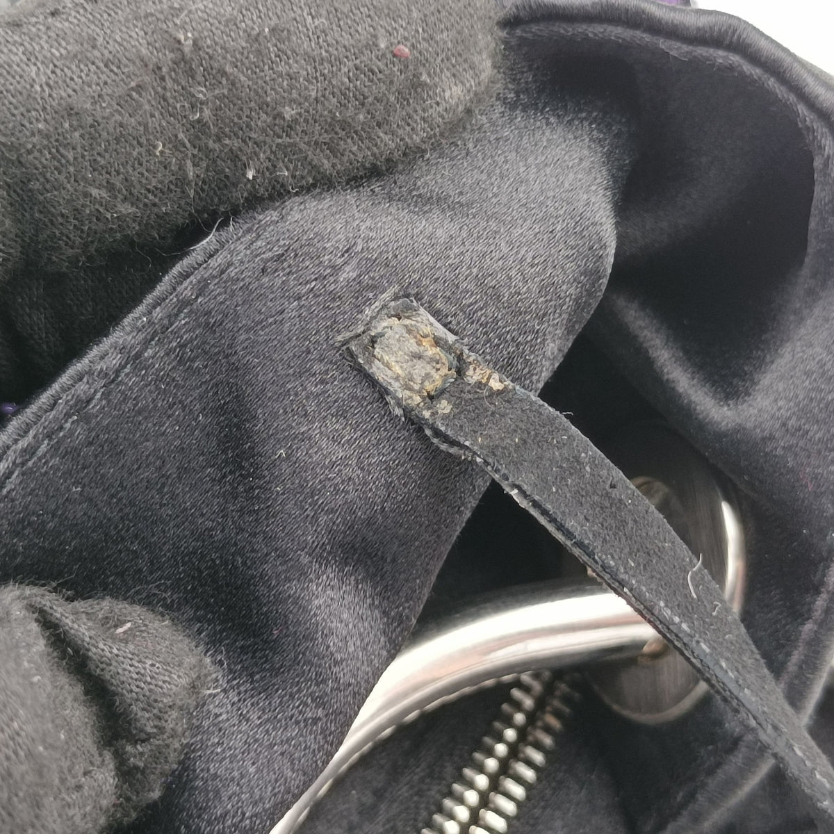 Pre-owned Prada Ring Bag Black silk  handbag | stylenewstar