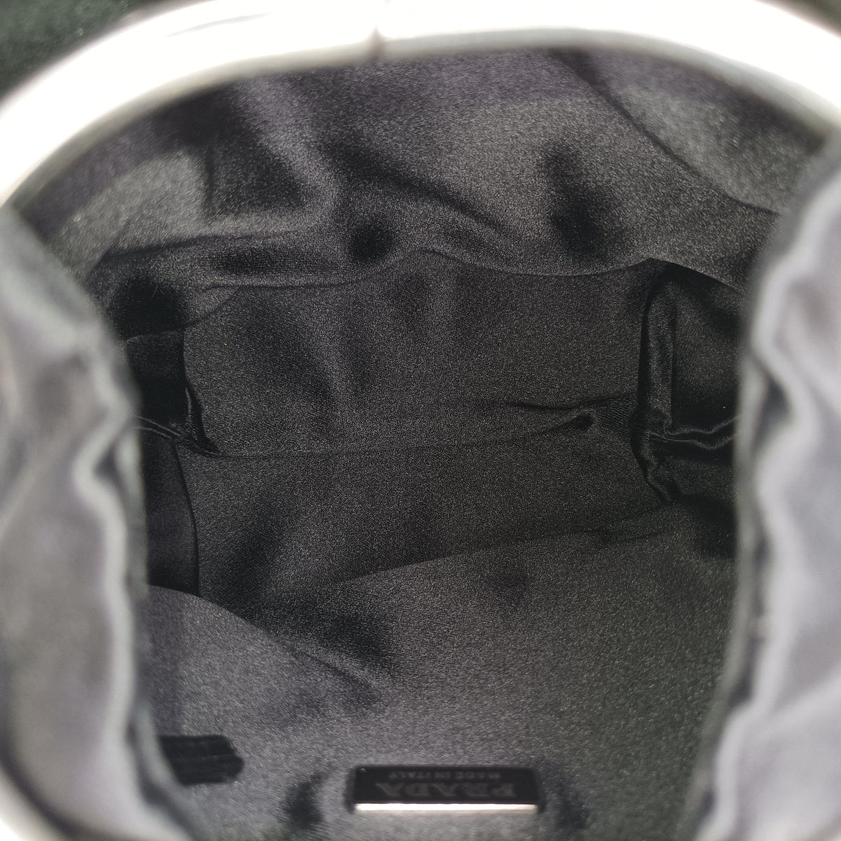 Pre-owned Prada Ring Bag Black silk  handbag | stylenewstar