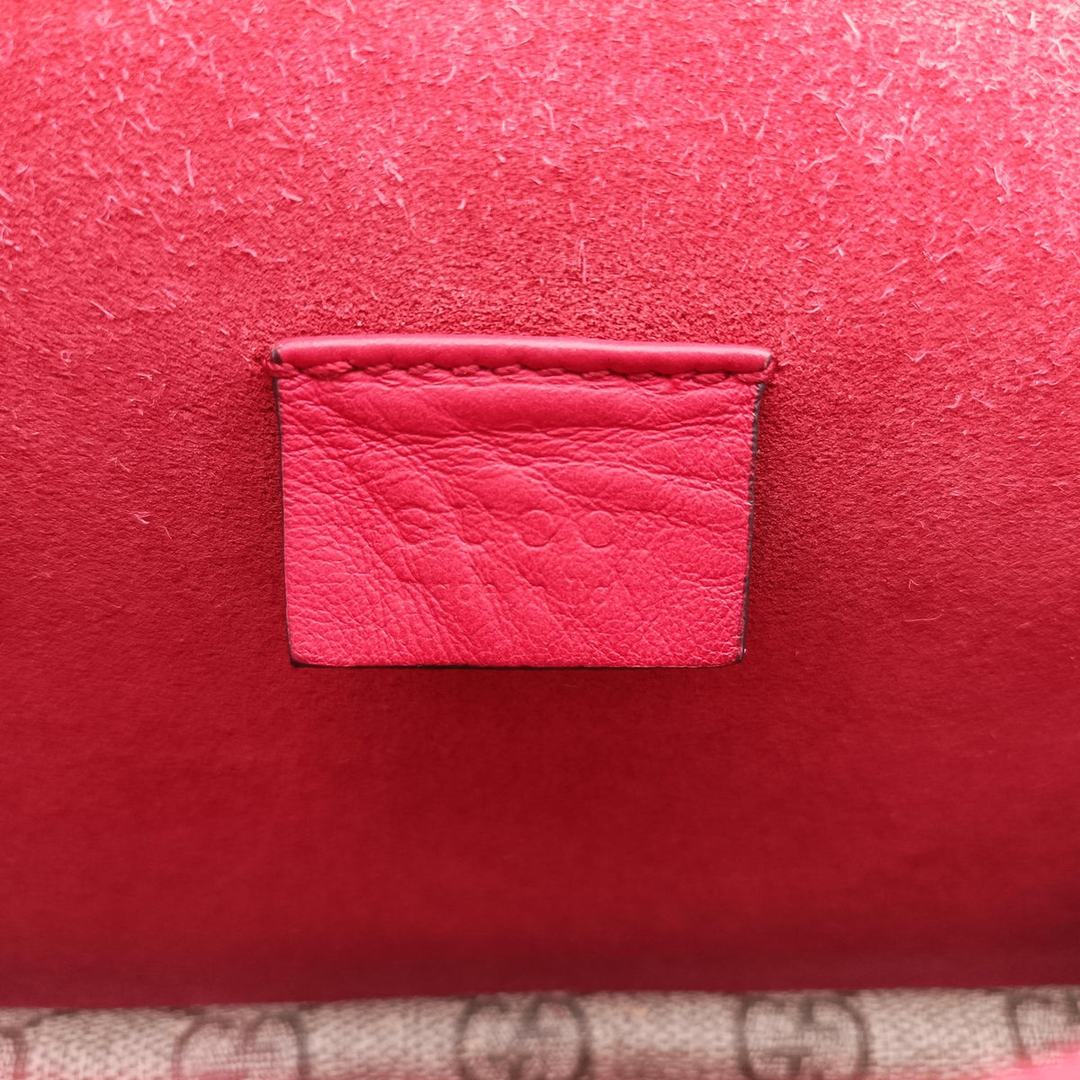 Pre-owned Gucci Dionysus beige×red PVC coated canvas × suede 421970 shoulderbag | stylenewstar