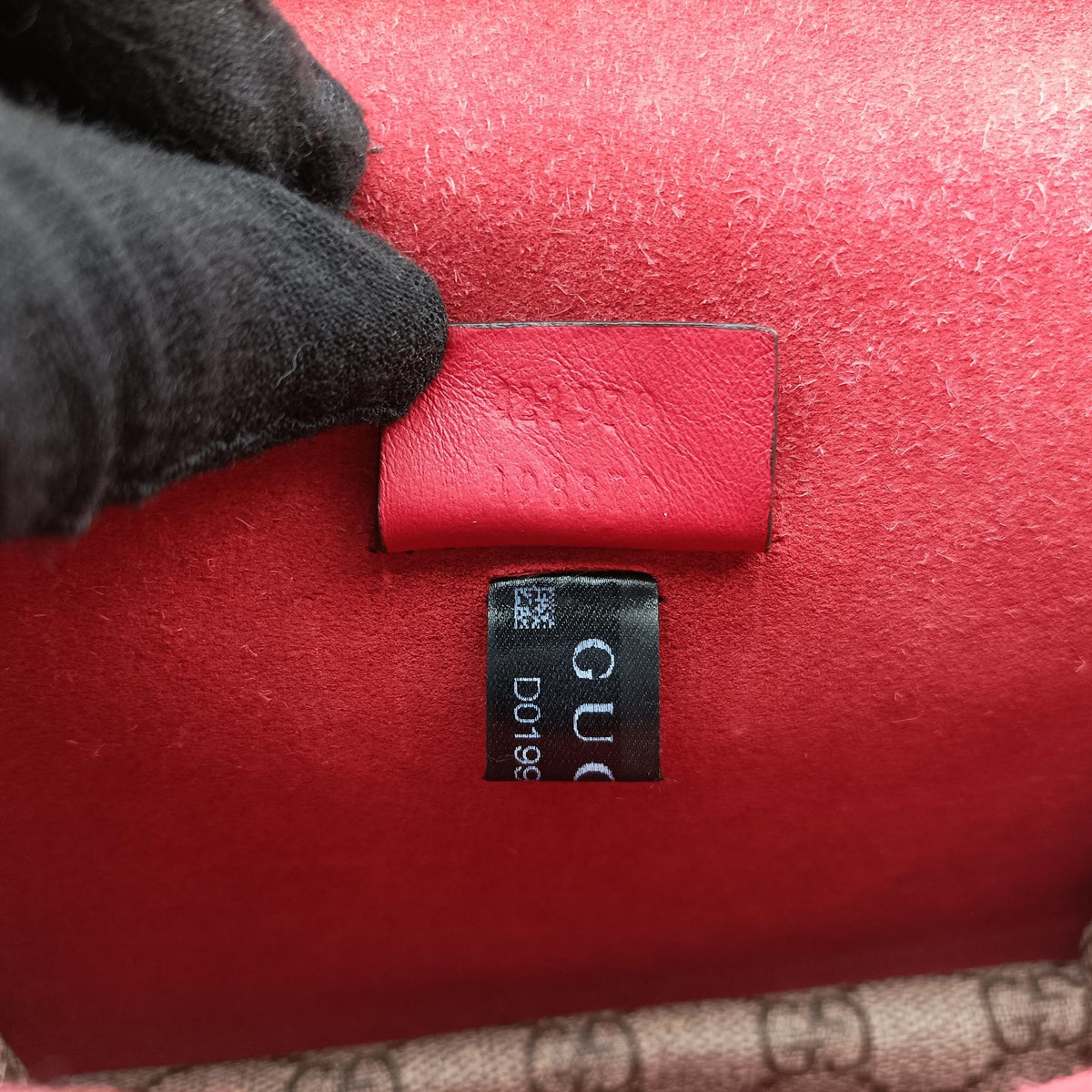 Pre-owned Gucci Dionysus beige×red PVC coated canvas × suede 421970 shoulderbag | stylenewstar