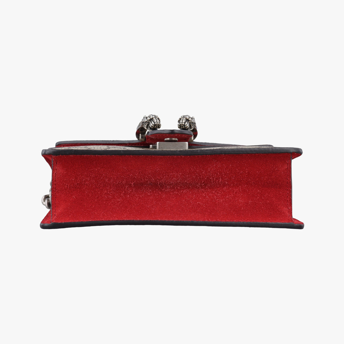 Pre-owned Gucci Dionysus beige×red PVC coated canvas × suede 421970 shoulderbag | stylenewstar