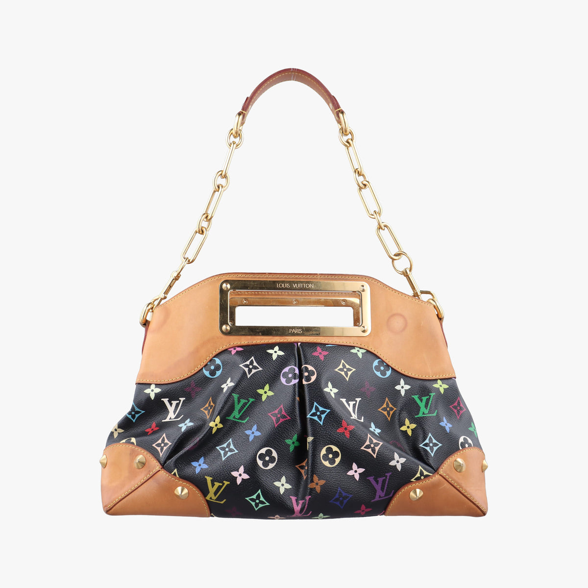 Pre-owned Louis Vuitton Judy MM Noir Monogram Multicolore M40256 shoulderbag | stylenewstar