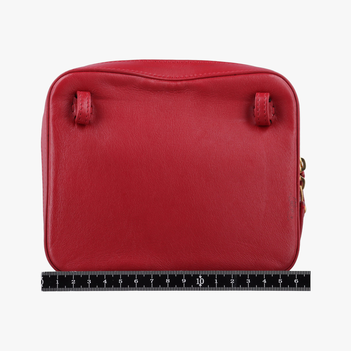 Pre-owned Yves Saint Laurent VICKY Red Leather 557574 bum bag/waist bag | stylenewstar
