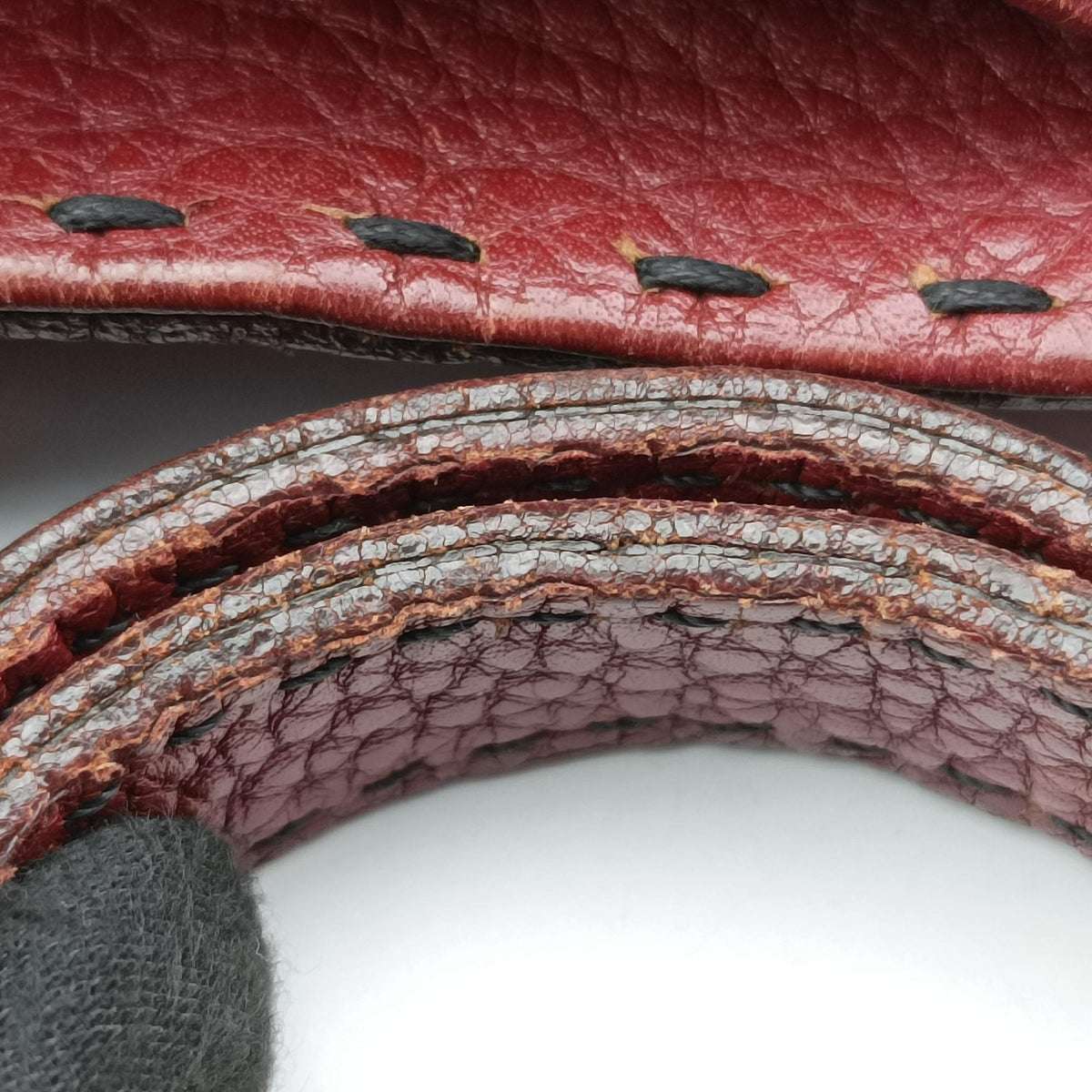 Pre-owned Fendi Selleria Pomodorino Red Leather 8BR595 handbag | stylenewstar