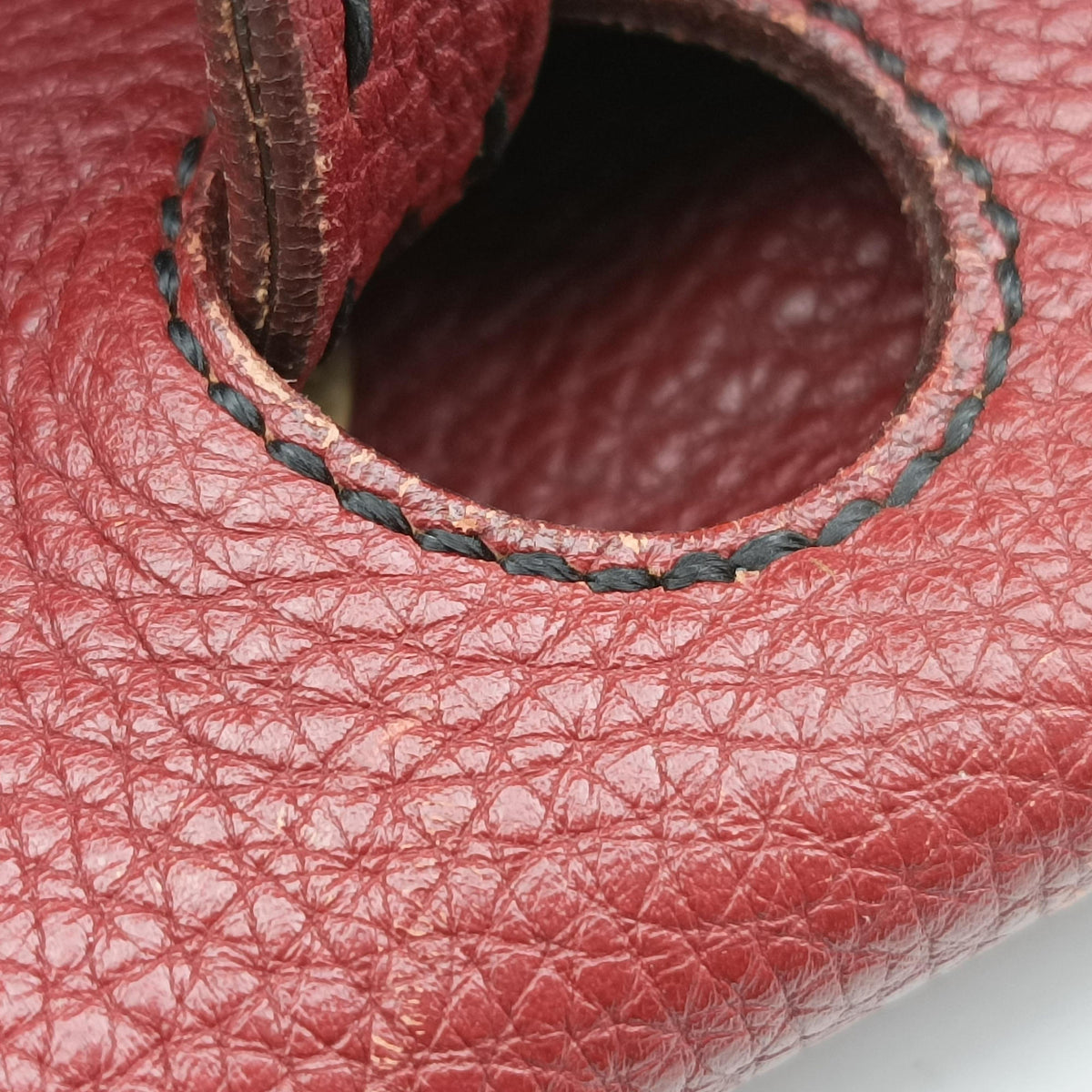 Pre-owned Fendi Selleria Pomodorino Red Leather 8BR595 handbag | stylenewstar