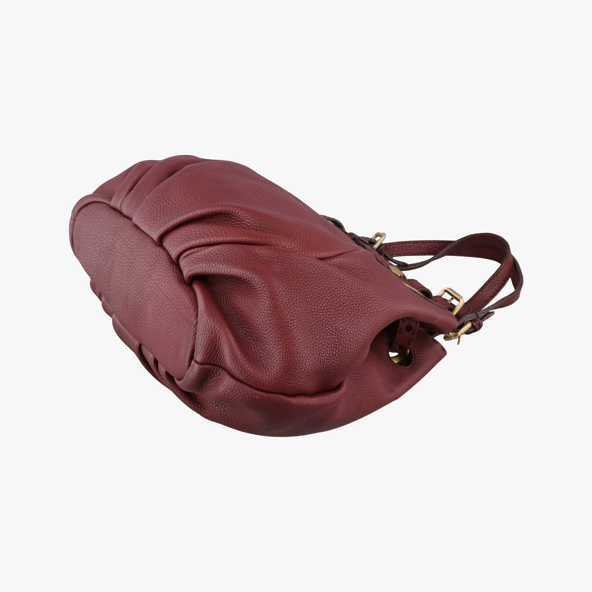 Pre-owned Fendi Selleria Pomodorino Red Leather 8BR595 handbag | stylenewstar