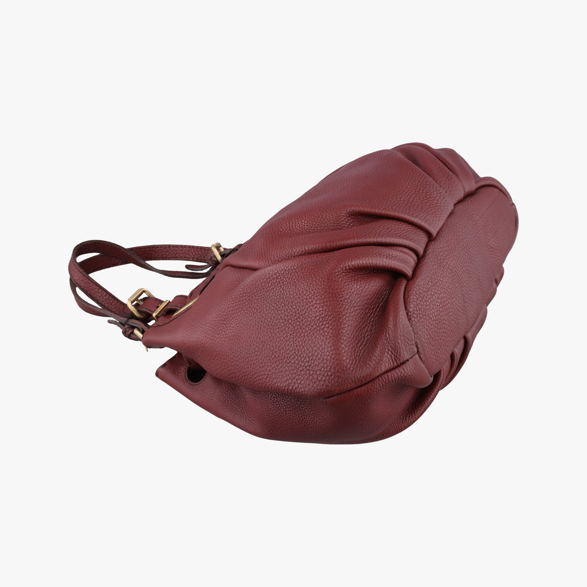 Pre-owned Fendi Selleria Pomodorino Red Leather 8BR595 handbag | stylenewstar