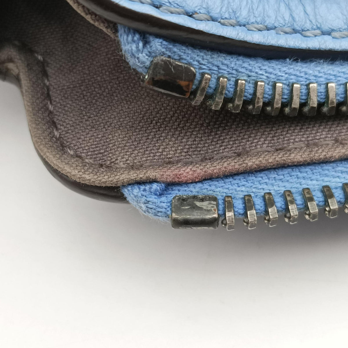 Pre-owned Fendi By the Way Blue Leather 8BL133 shoulderbag | stylenewstar