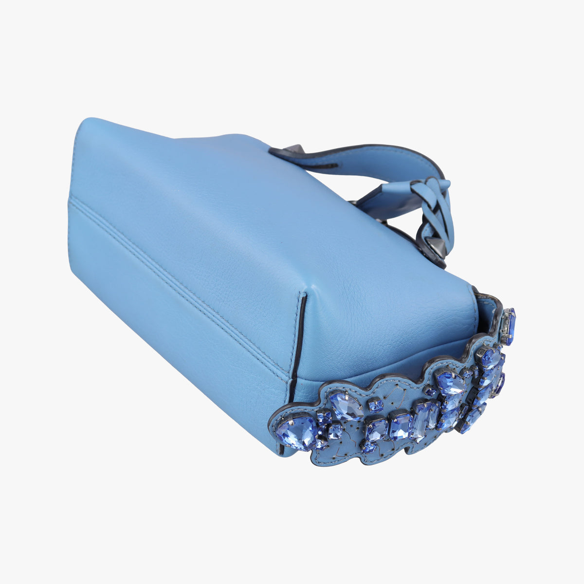 Pre-owned Fendi By the Way Blue Leather 8BL133 shoulderbag | stylenewstar