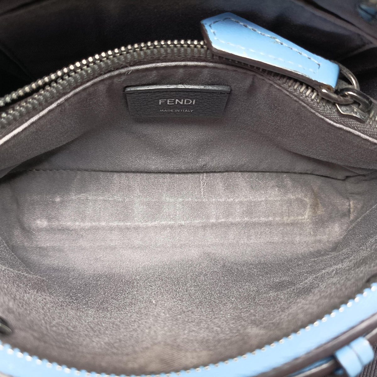 Pre-owned Fendi By the Way Blue Leather 8BL133 shoulderbag | stylenewstar