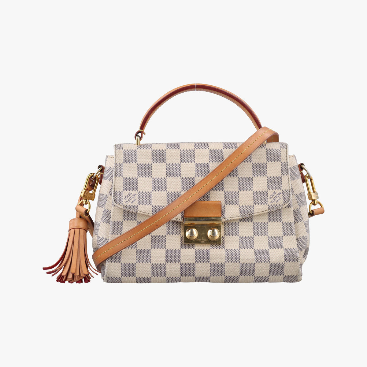 Pre-owned Louis Vuitton CROISETTE Azur Damier Canvas N41581 shoulderbag | stylenewstar