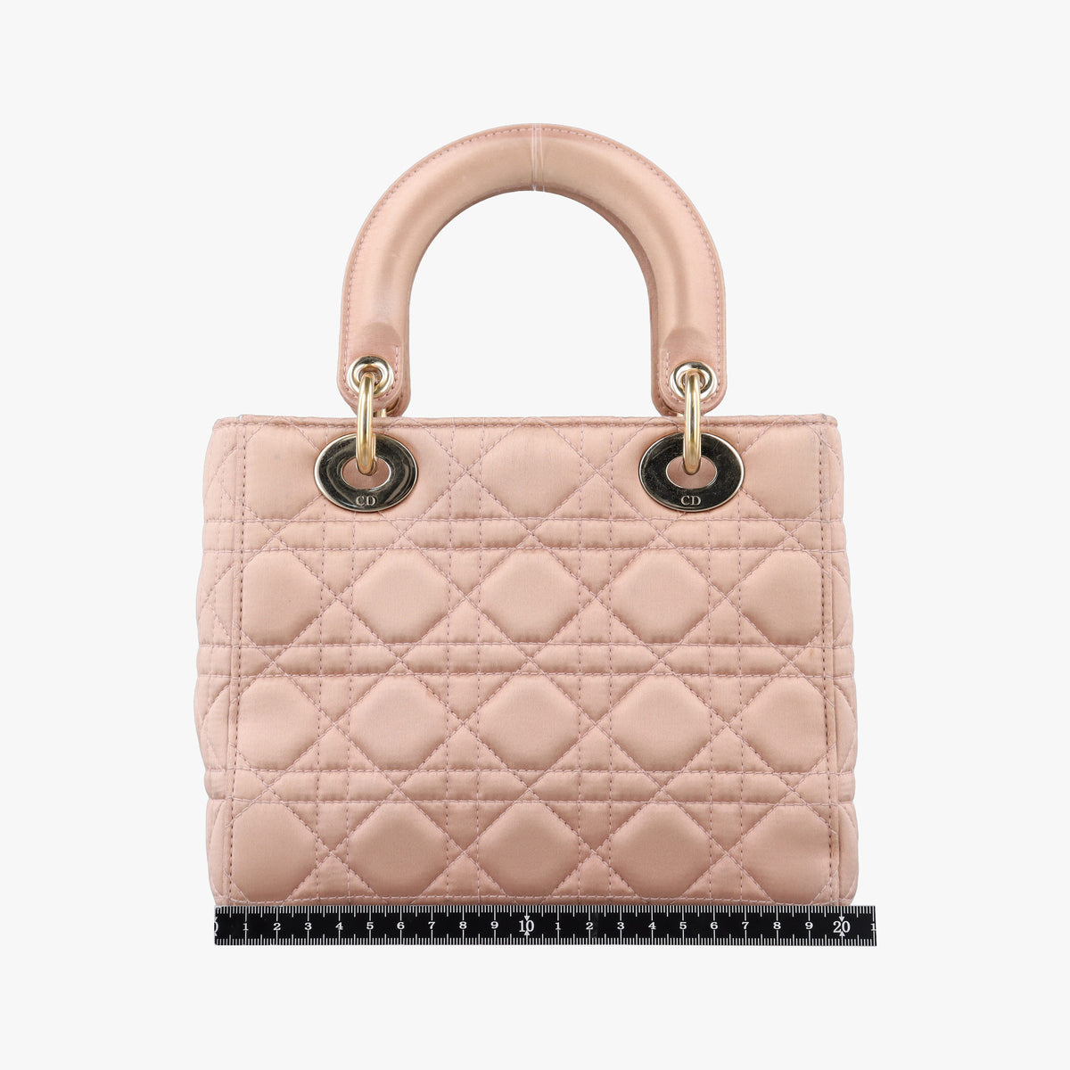 Pre-owned Christian Dior Lady Dior Pink Satin  handbag | stylenewstar