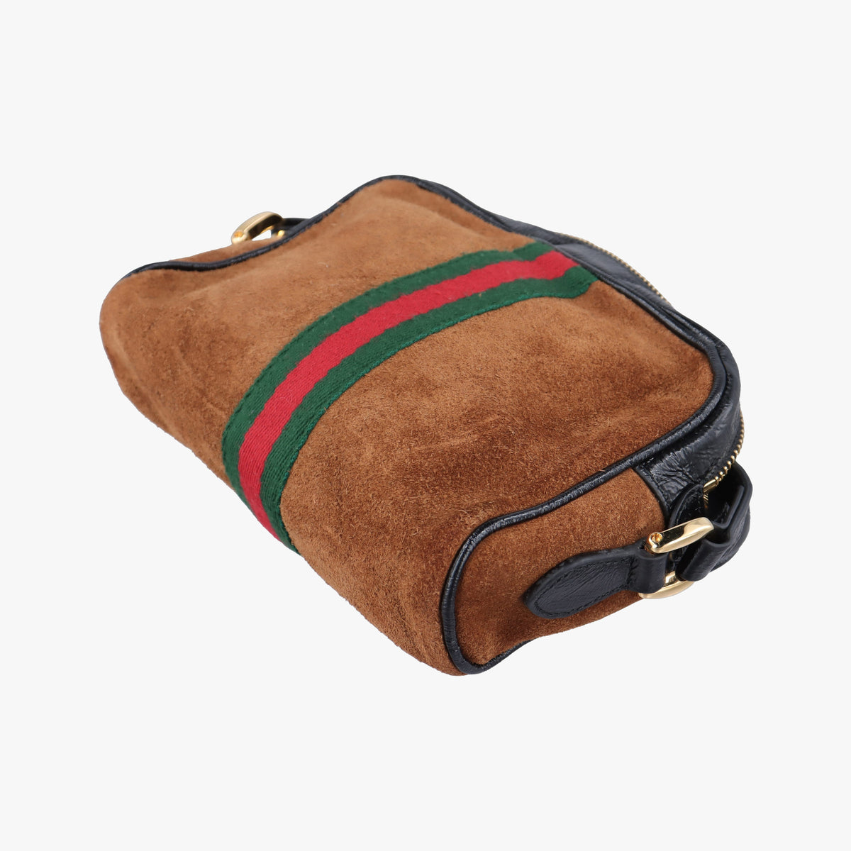 Pre-owned Gucci Ophidia Brown Suede 573321 shoulderbag | stylenewstar