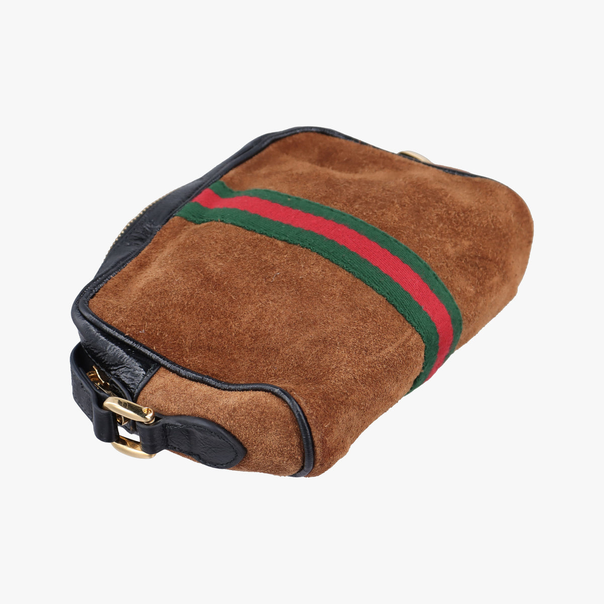 Pre-owned Gucci Ophidia Brown Suede 573321 shoulderbag | stylenewstar