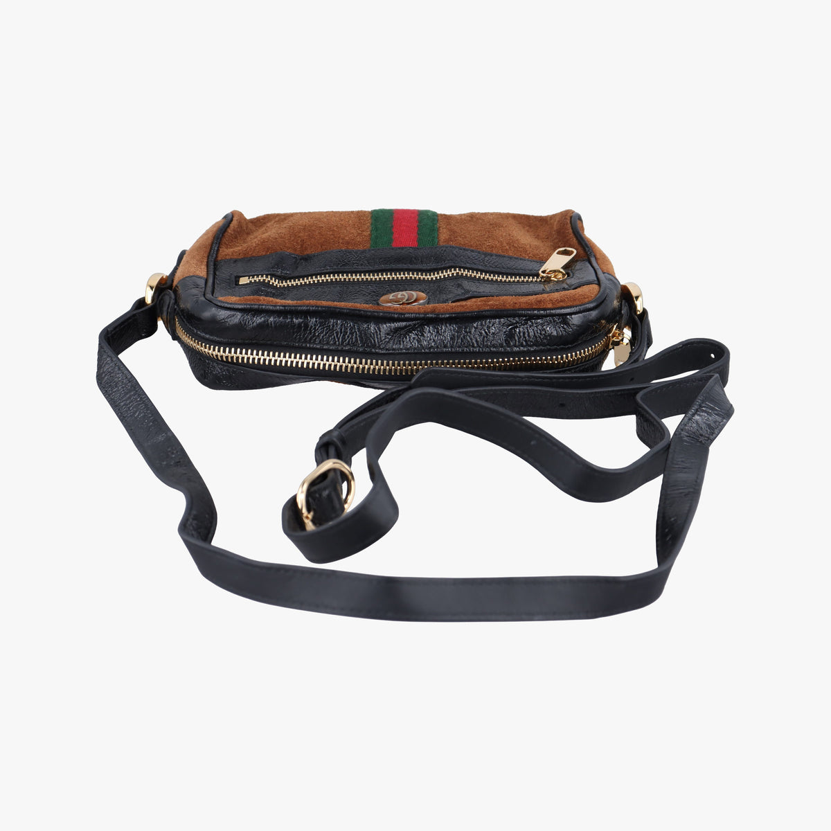 Pre-owned Gucci Ophidia Brown Suede 573321 shoulderbag | stylenewstar