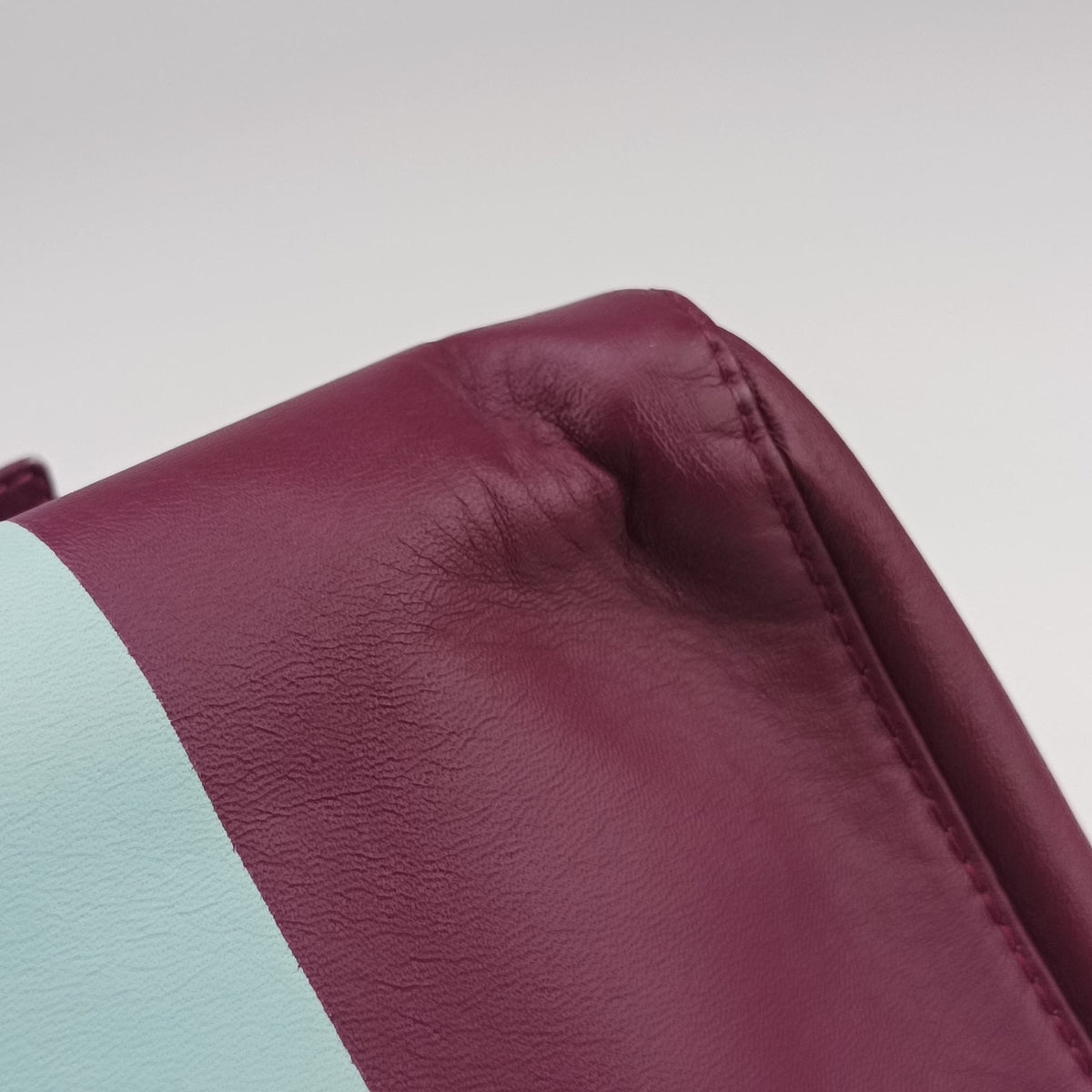 Pre-owned Fendi Bento box Blue x Purple Leather 26790 handbag | stylenewstar