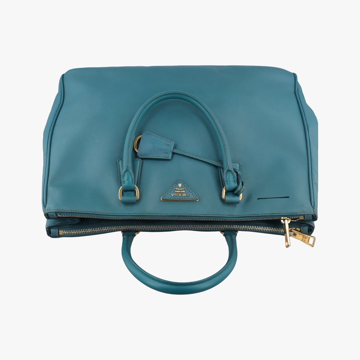 Vintage Prada Galleria Green SAFFIANO Leather BN1786 handbag | stylenewstar