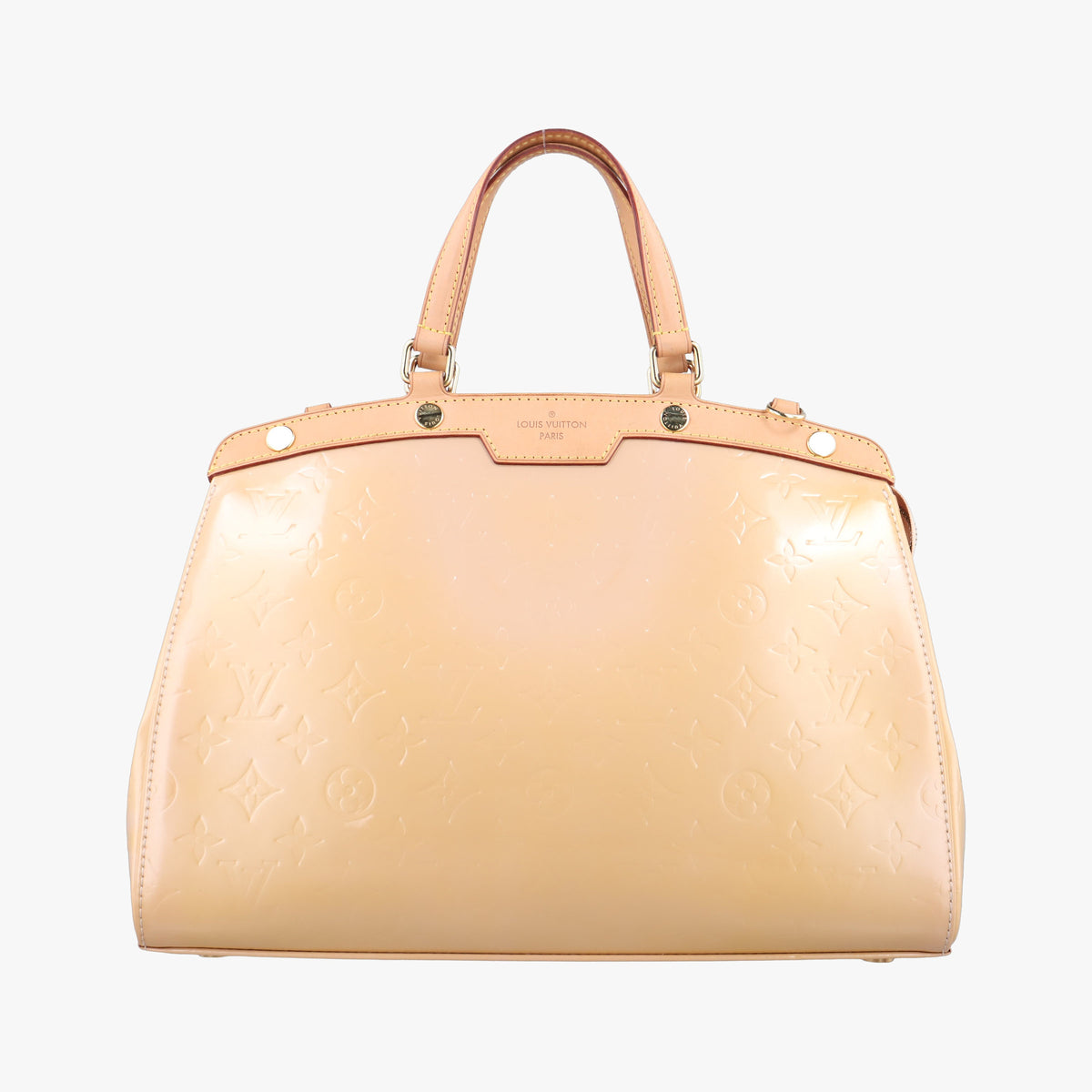 Pre-owned Louis Vuitton Brea MM ROSE FLORENTIN Vernis M91021 handbag | stylenewstar