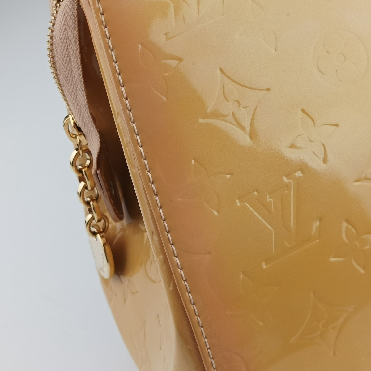 Pre-owned Louis Vuitton Brea MM ROSE FLORENTIN Vernis M91021 handbag | stylenewstar