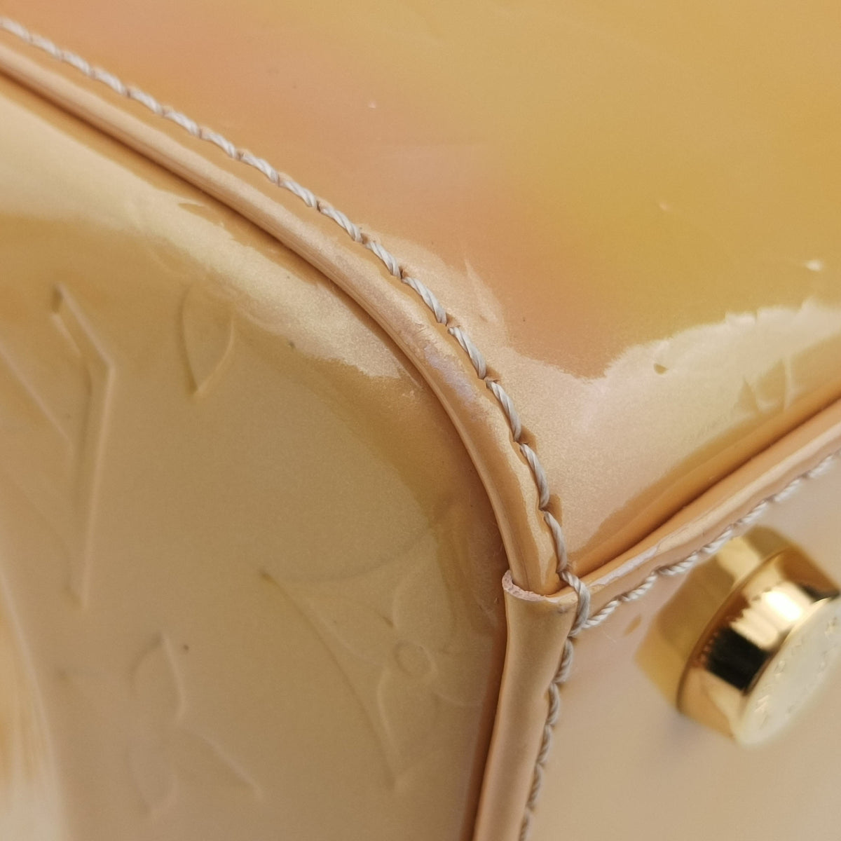 Pre-owned Louis Vuitton Brea MM ROSE FLORENTIN Vernis M91021 handbag | stylenewstar