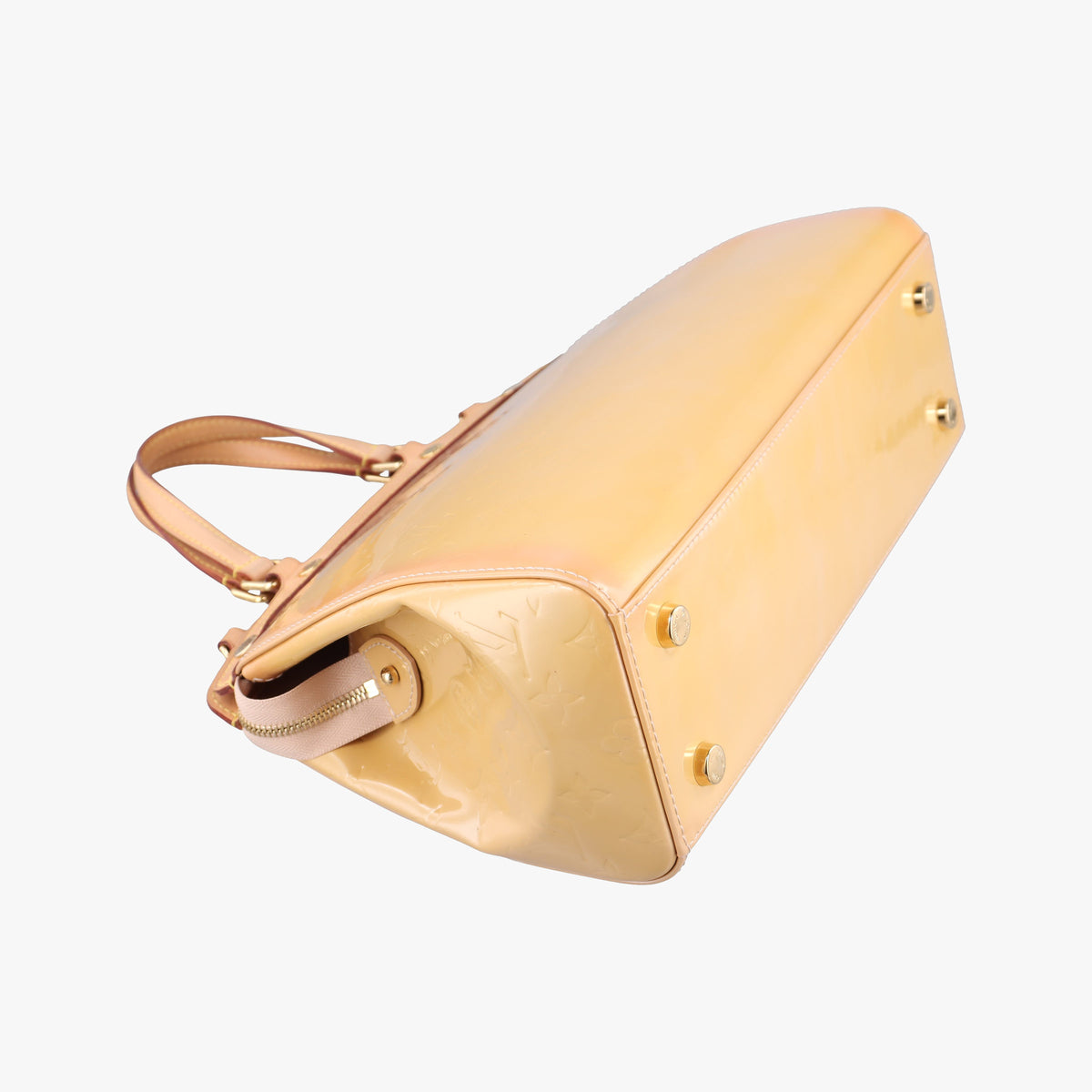 Pre-owned Louis Vuitton Brea MM ROSE FLORENTIN Vernis M91021 handbag | stylenewstar