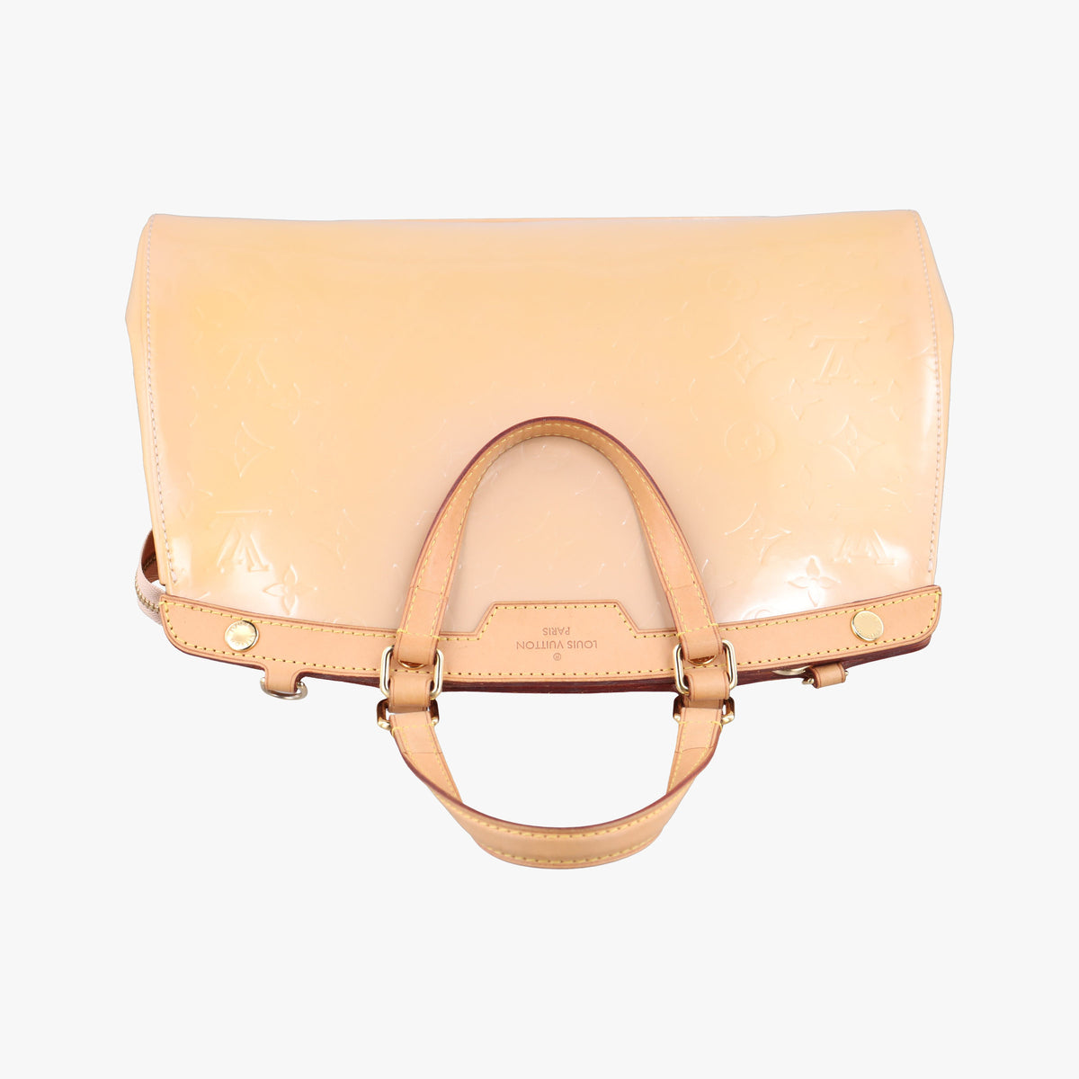 Pre-owned Louis Vuitton Brea MM ROSE FLORENTIN Vernis M91021 handbag | stylenewstar