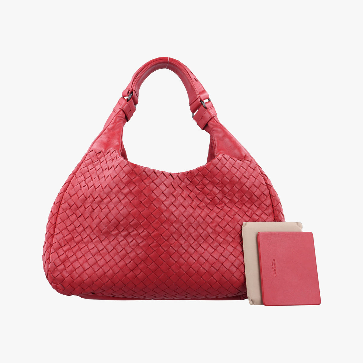 Pre-owned Bottega Veneta Campana Red Lambskin  shoulderbag | stylenewstar