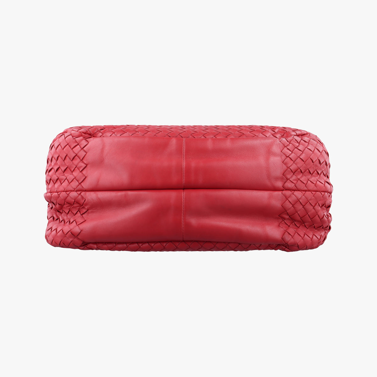 Pre-owned Bottega Veneta Campana Red Lambskin  shoulderbag | stylenewstar