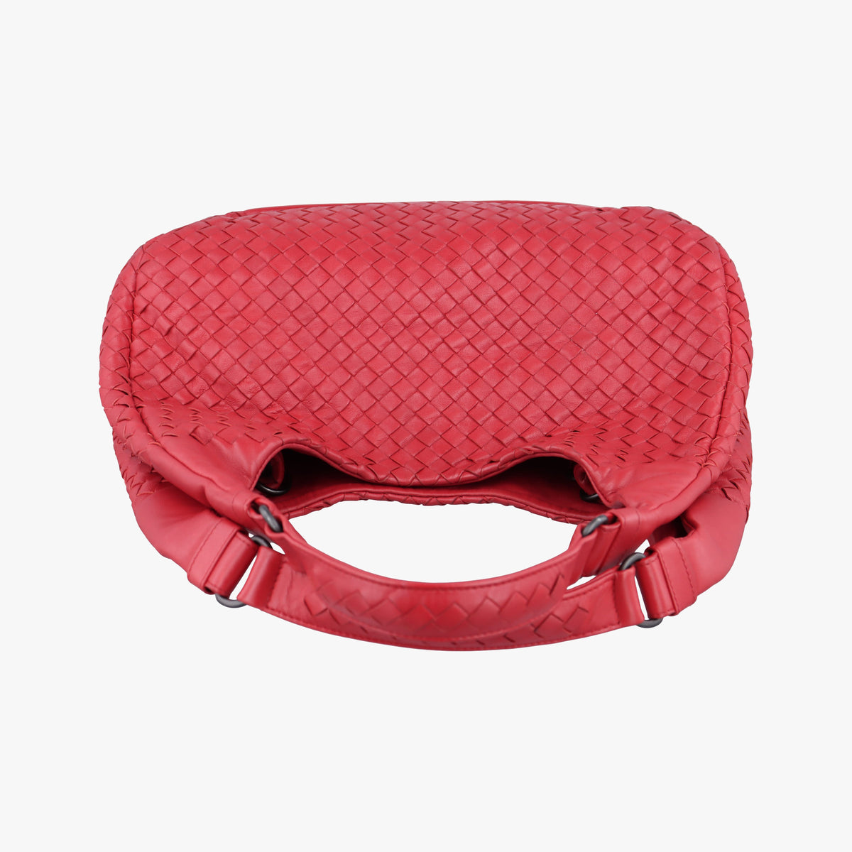 Pre-owned Bottega Veneta Campana Red Lambskin  shoulderbag | stylenewstar