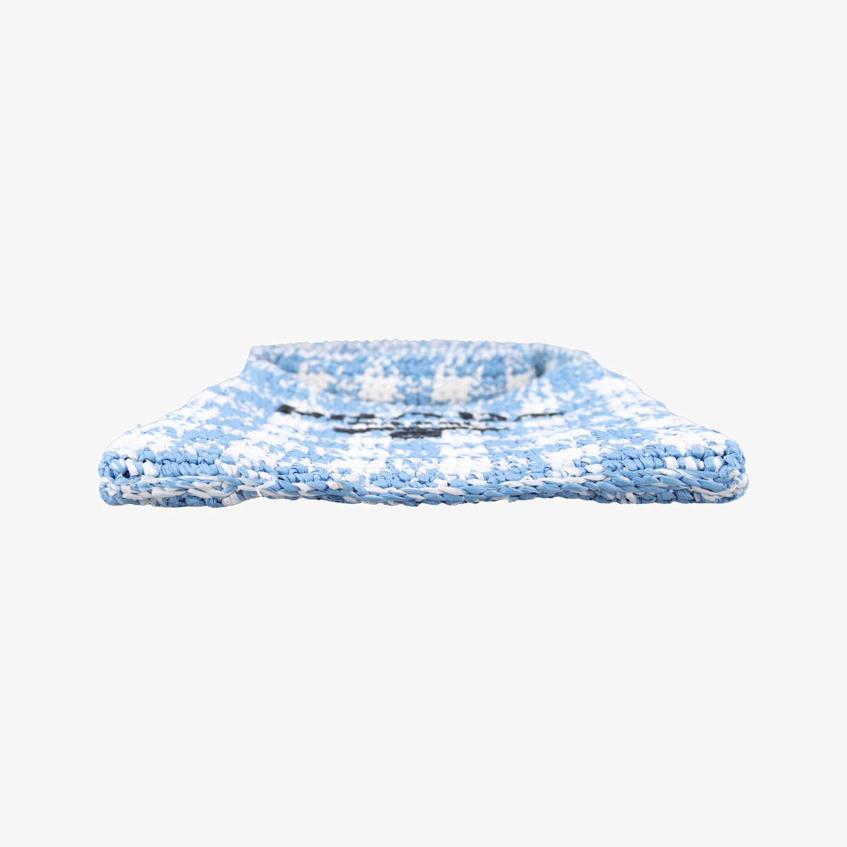Vintage Prada Effect Crochet Blue Raffia  shoulderbag | stylenewstar