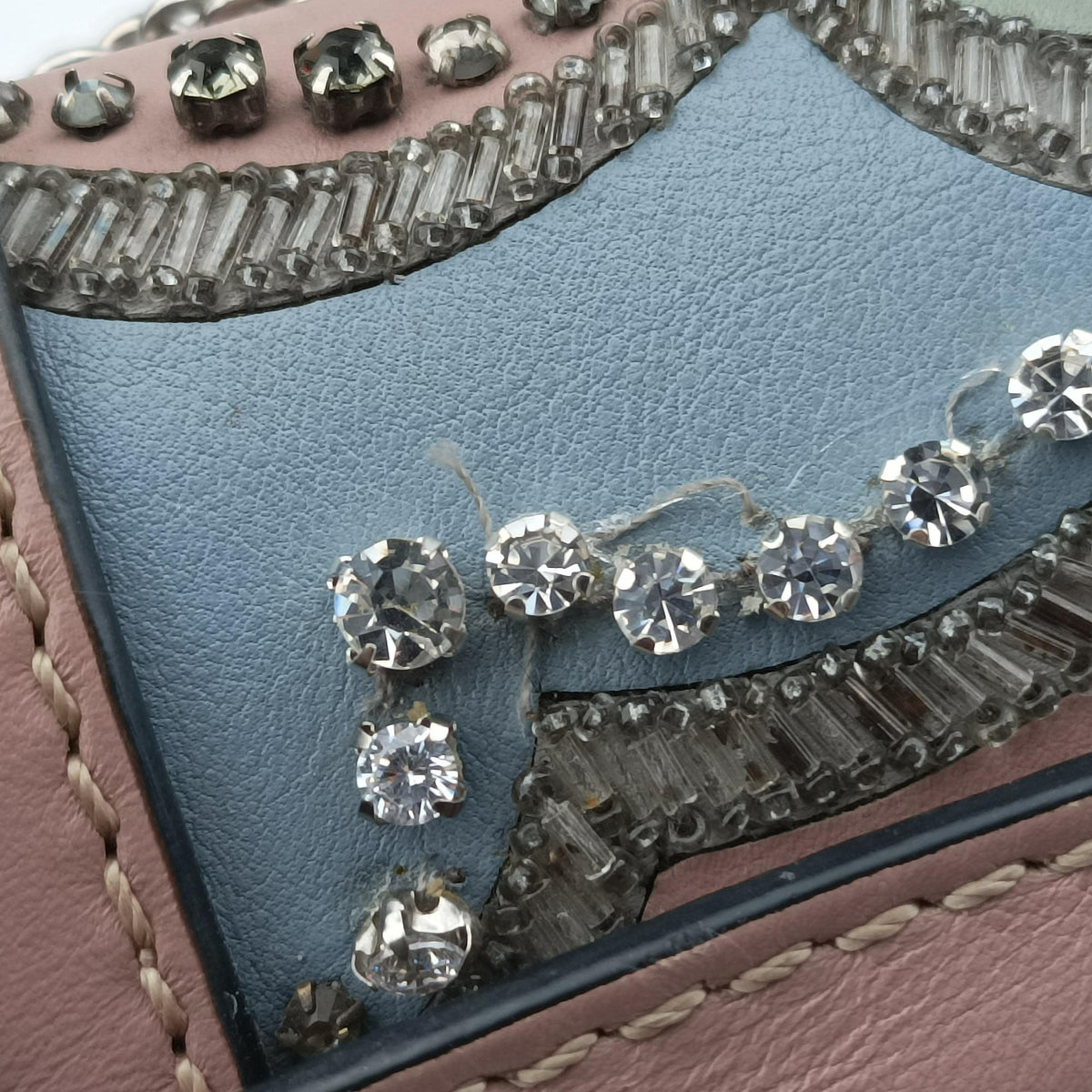 Vintage Valentino Glam lock Multicolore Leather  shoulderbag | stylenewstar