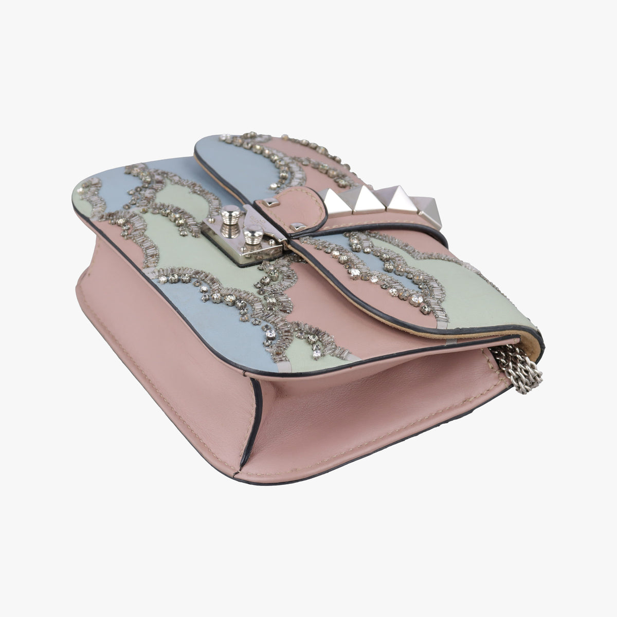 Vintage Valentino Glam lock Multicolore Leather  shoulderbag | stylenewstar