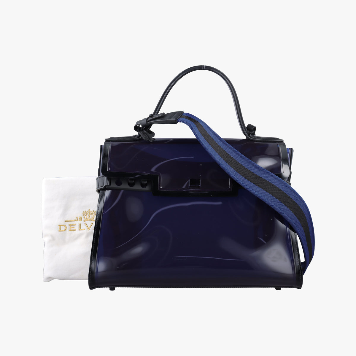 Pre-owned Delvaux Tempete Purple Vinyl  shoulderbag | stylenewstar