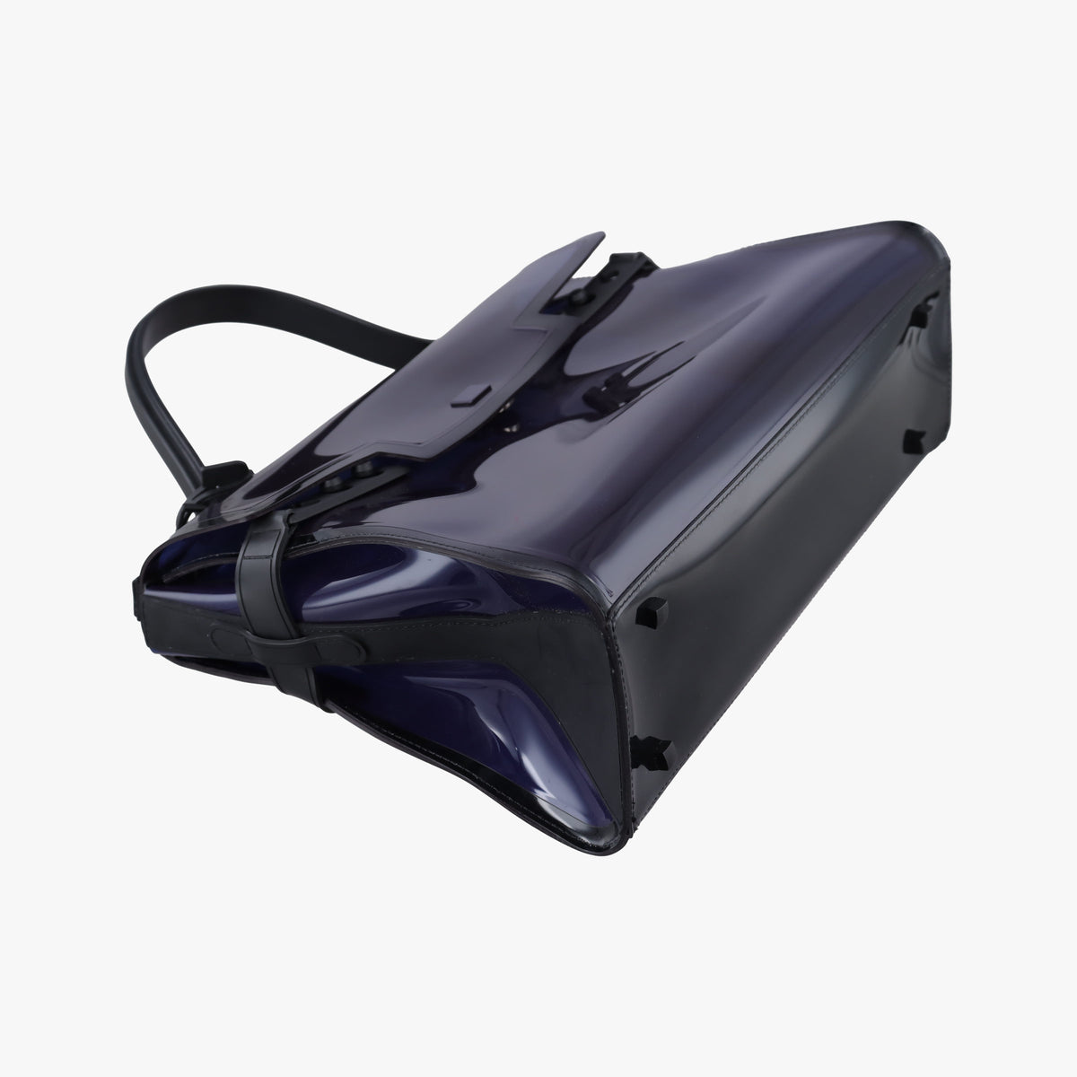 Pre-owned Delvaux Tempete Purple Vinyl  shoulderbag | stylenewstar