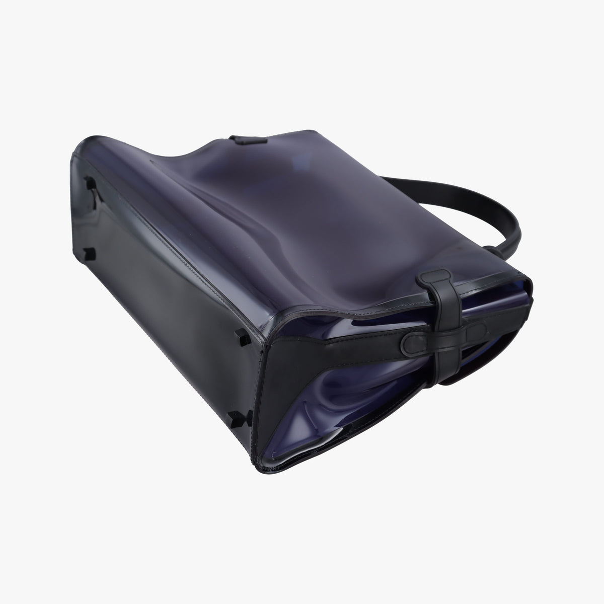 Pre-owned Delvaux Tempete Purple Vinyl  shoulderbag | stylenewstar