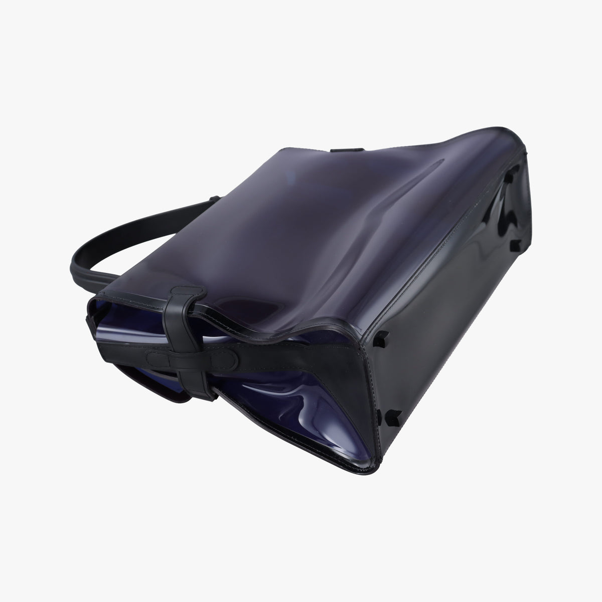 Pre-owned Delvaux Tempete Purple Vinyl  shoulderbag | stylenewstar