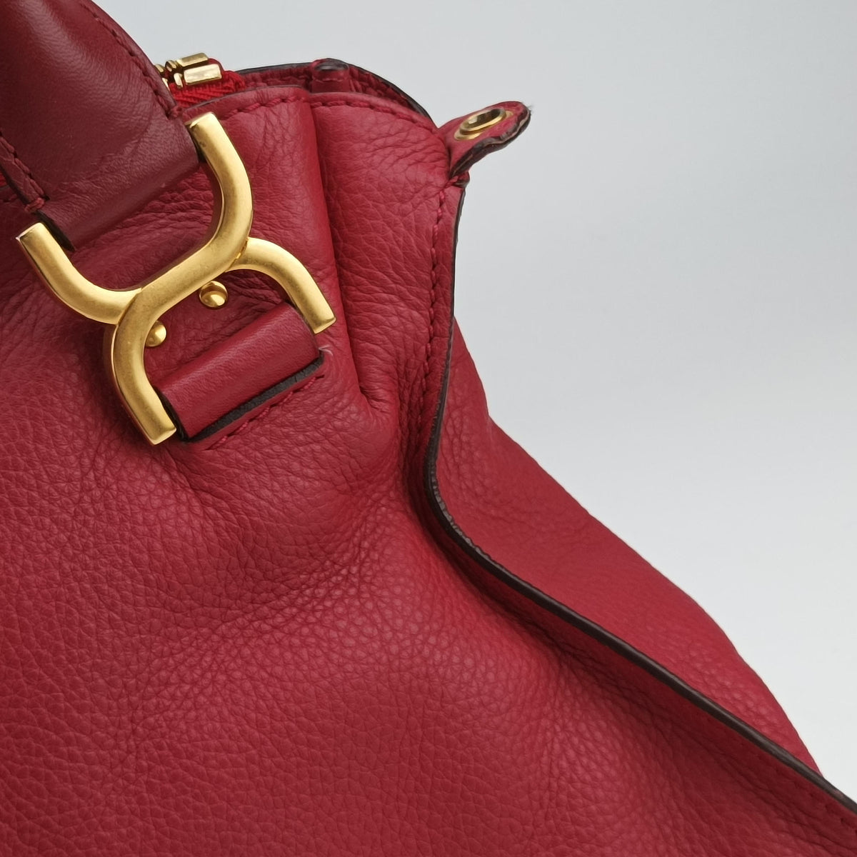 Vintage Chloe Mercy Red Leather  shoulderbag | stylenewstar