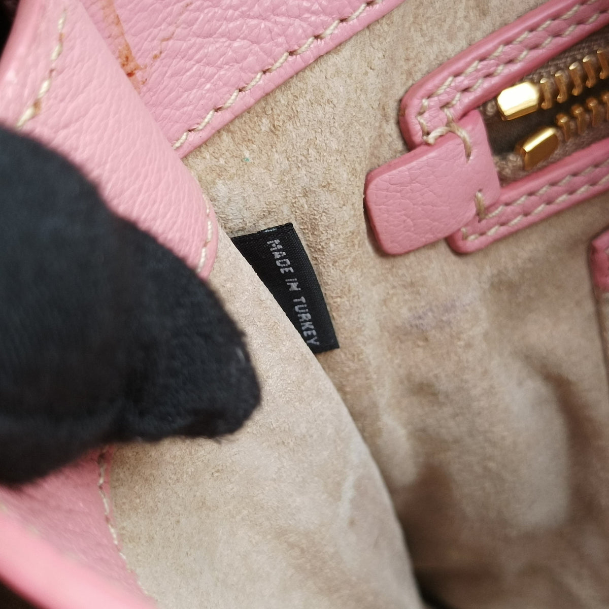 Pre-owned Miu Miu Madras Pink Leather  shoulderbag | stylenewstar