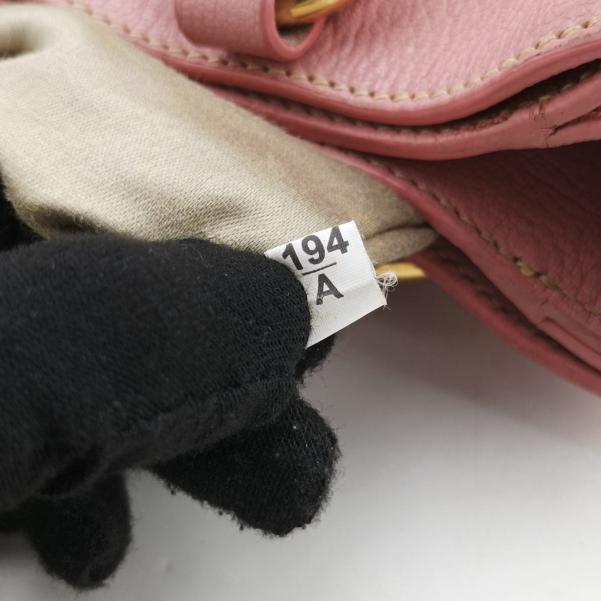 Pre-owned Miu Miu Madras Pink Leather  shoulderbag | stylenewstar