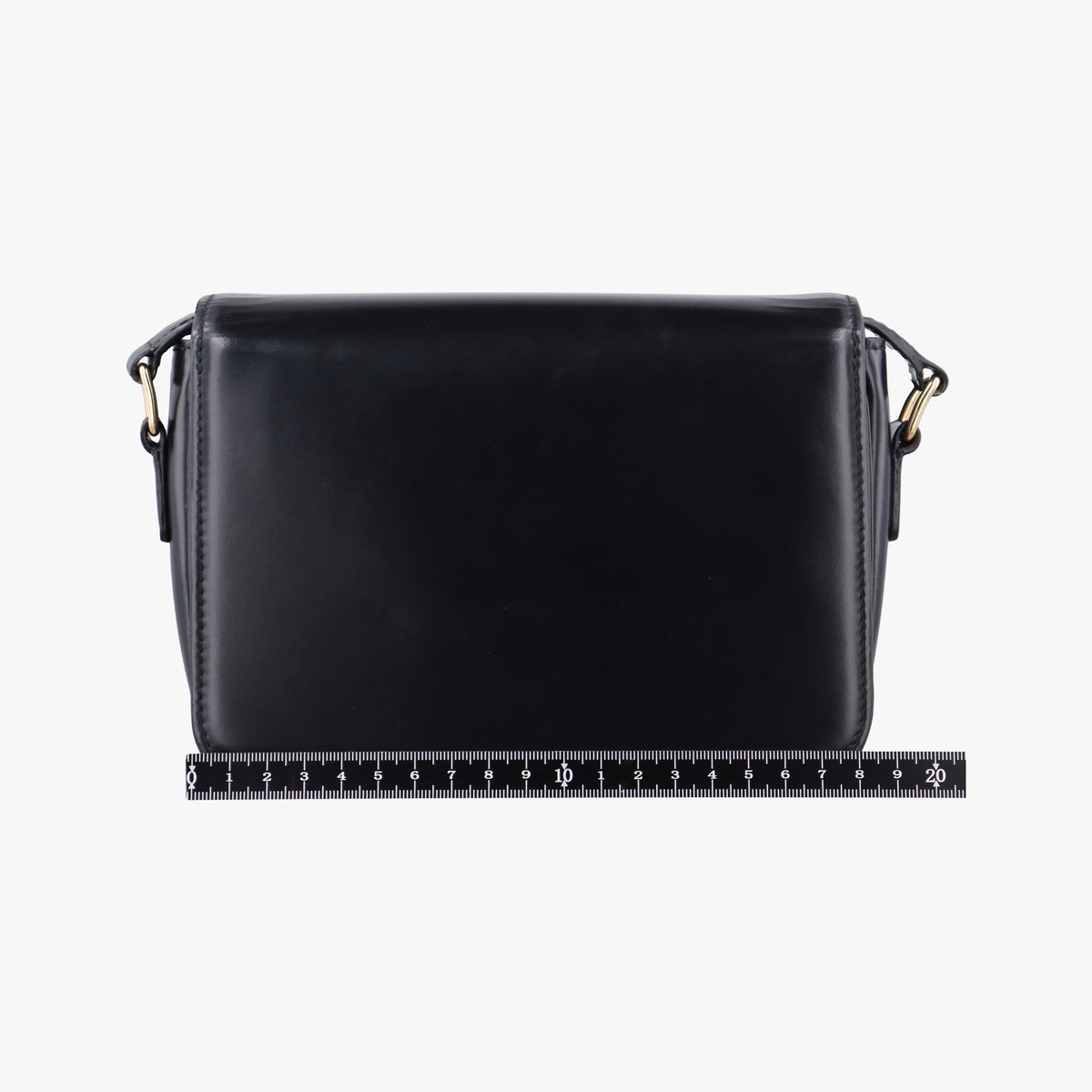 Pre-owned Celine Triomphe Black Leather  shoulderbag | stylenewstar