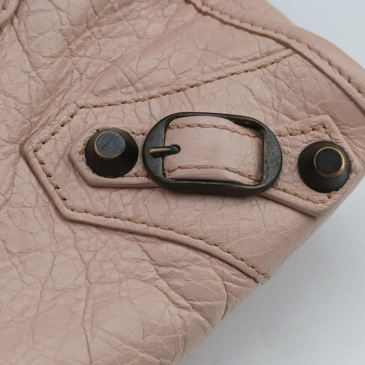 Pre-owned Balenciaga Classic City Mini Pink lambskin  shoulderbag | stylenewstar