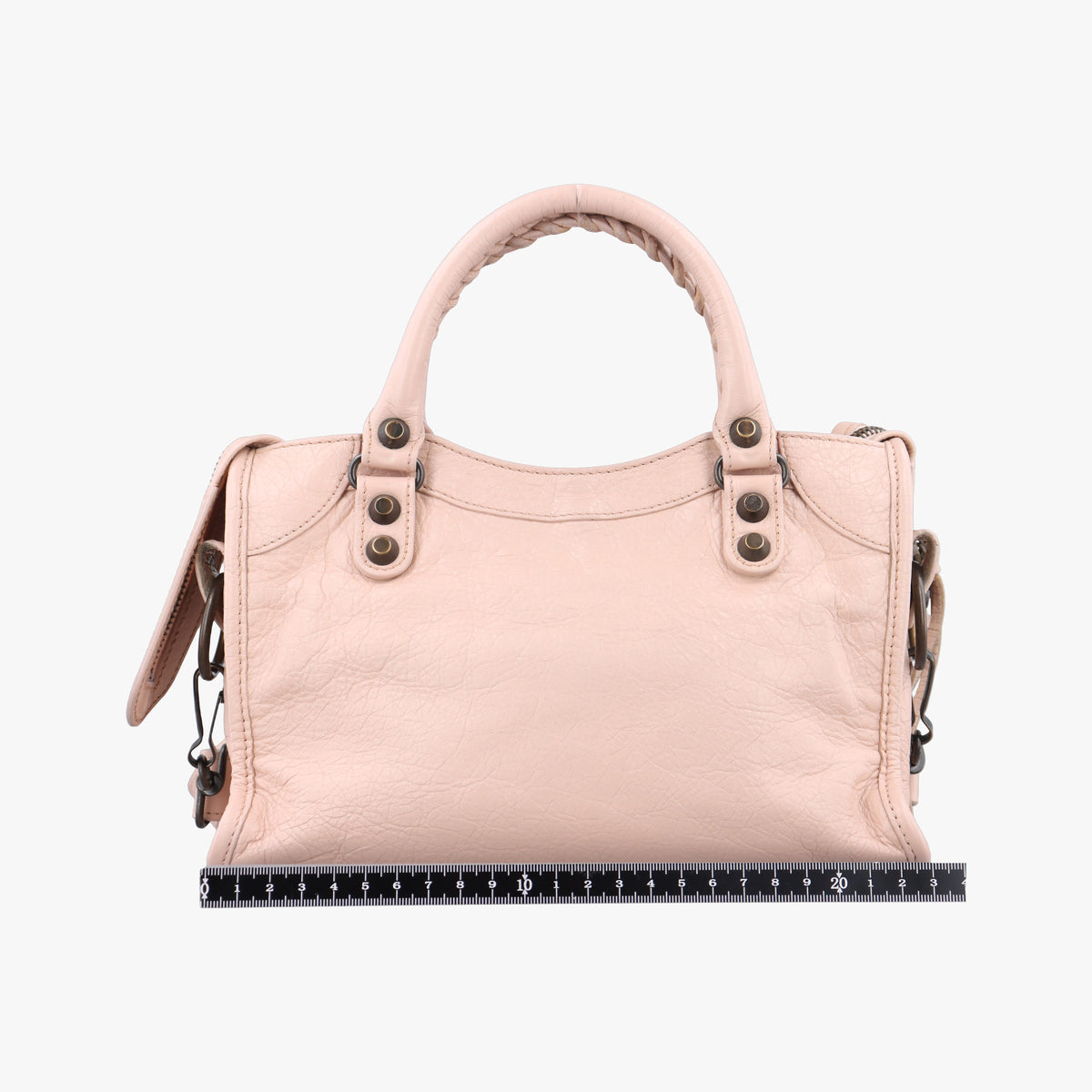 Pre-owned Balenciaga Classic City Mini Pink lambskin  shoulderbag | stylenewstar