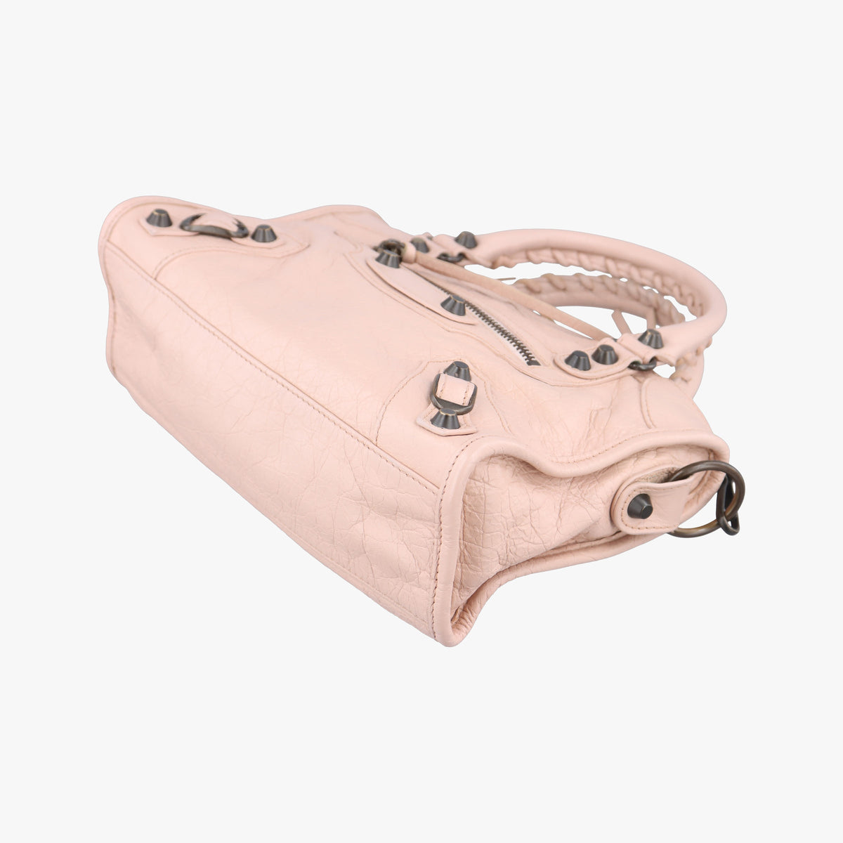 Pre-owned Balenciaga Classic City Mini Pink lambskin  shoulderbag | stylenewstar
